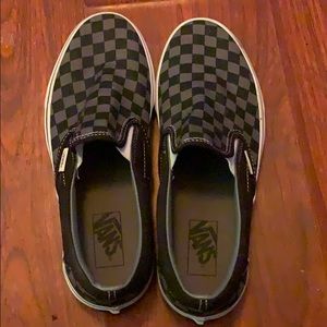 Black checkered vans